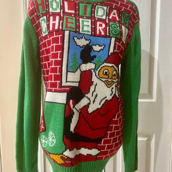 FOREVER 21 CHRISTMAS UGLY SWEATER MEN HOLIDAYS CHEERS ! Sz S kawaii Holidays - Picture 8 of 16